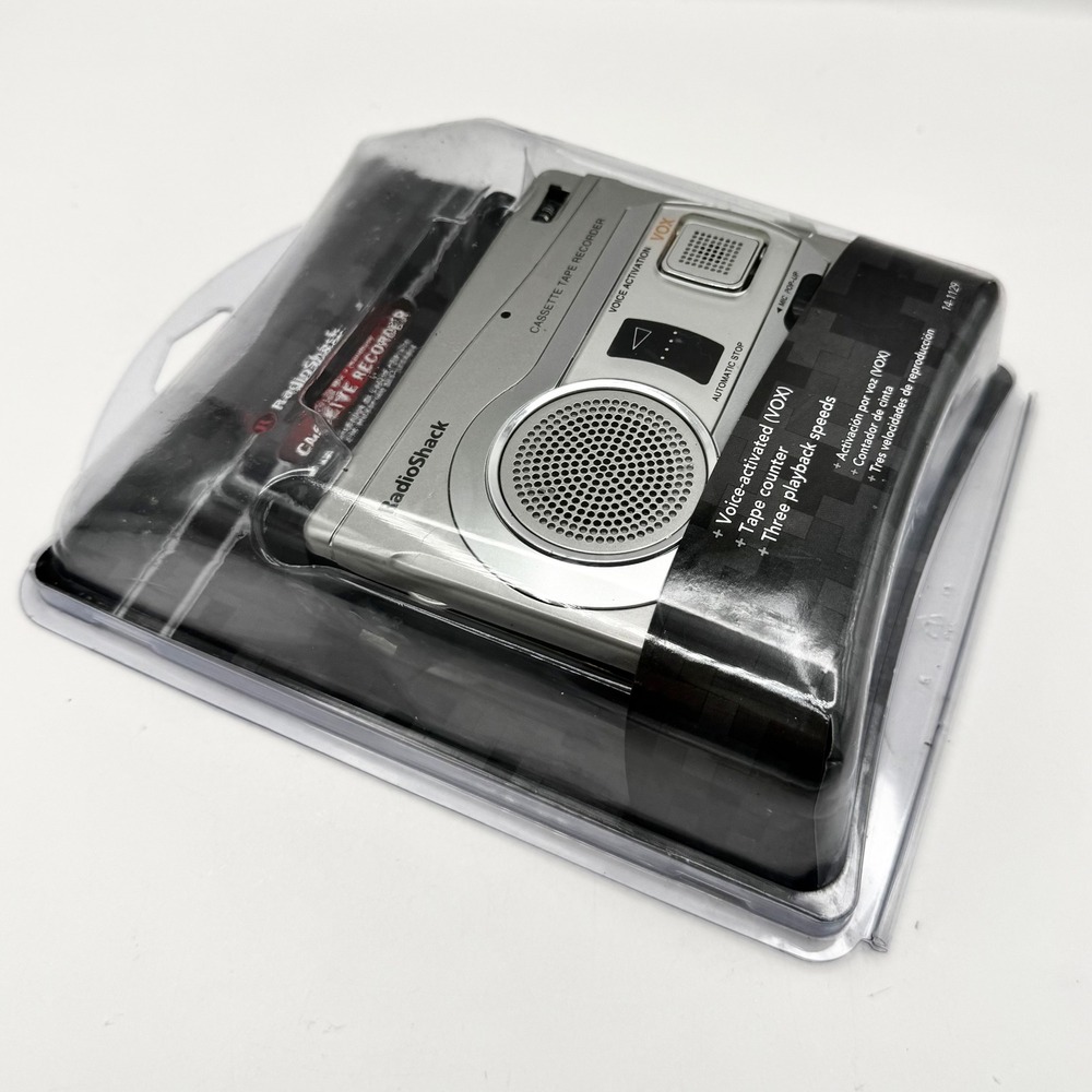 RadioShack CTR-122 Voice Activated Cassette Recorder VOX Pop-Up Mic 14-1129